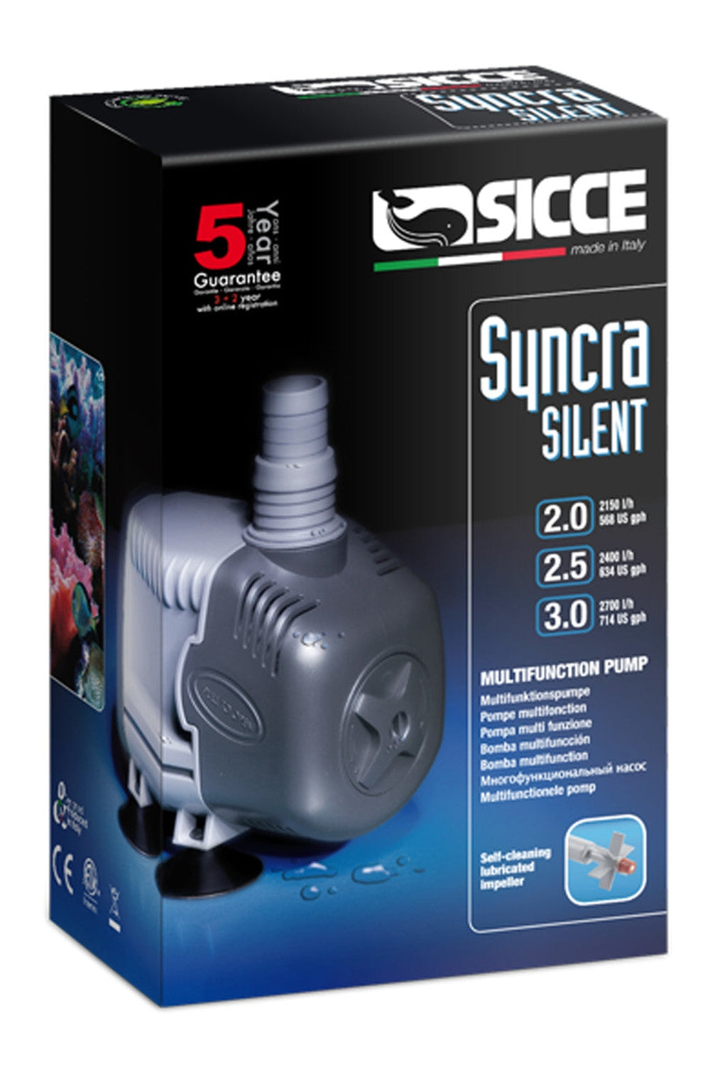 Sicce SYNCRA SILENT 3.0 Pump - 714 GPH 1ea Animals & Pet Supplies > Pet Supplies > Fish Supplies SICCE