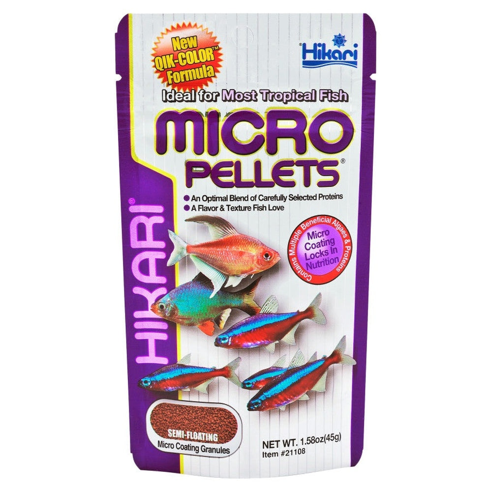 Hikari Tropical Pellets Fish Food 1.58 oz Aquatic Diet Hikari