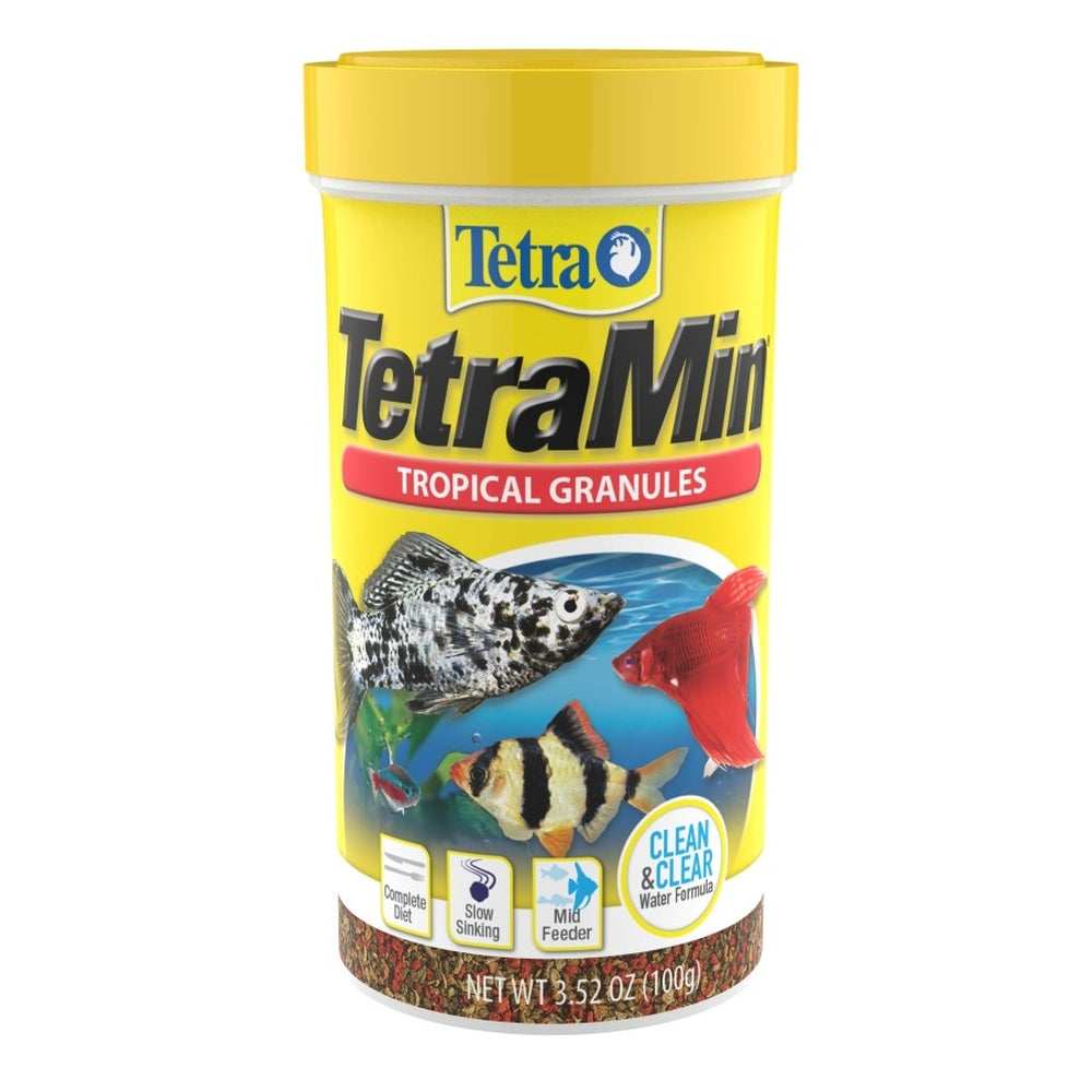 Tetra TetraMin Tropical Granules Fish Food 1ea/3.52 oz Aquatic Diet Tetra