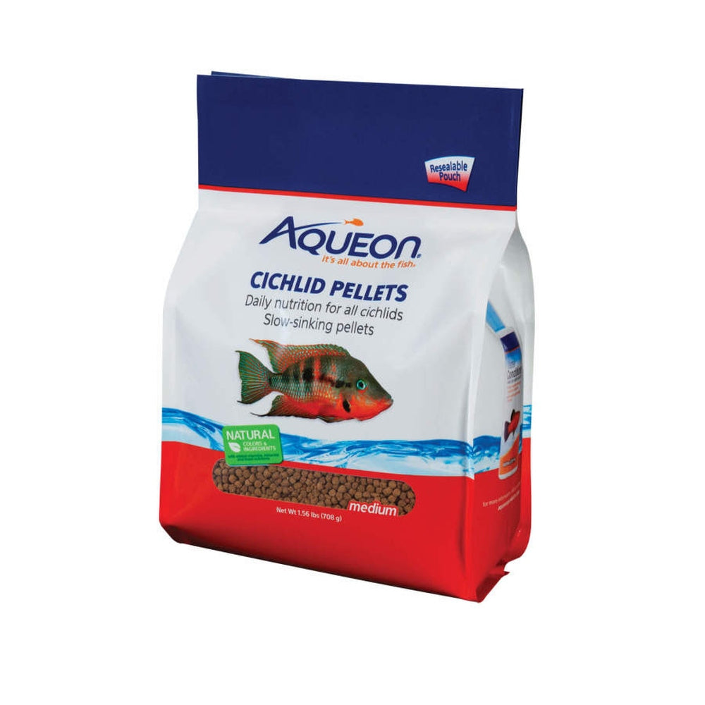 Aqueon Cichlid Food 1ea/Medium 25 oz Aquatic Diet Aqueon