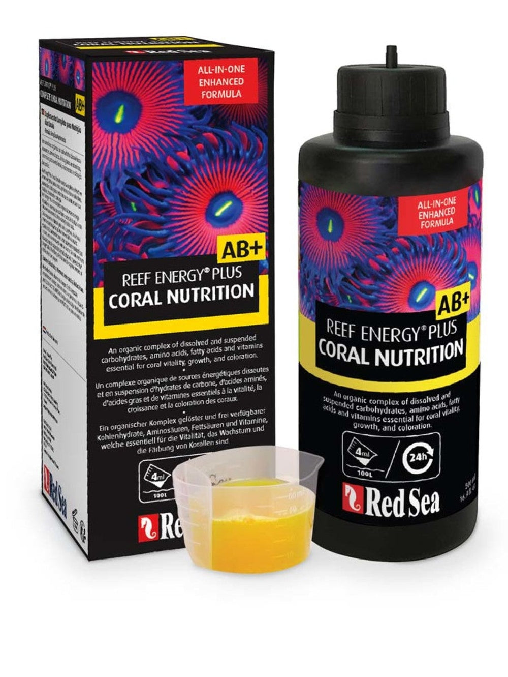 Red Sea Reef Energy Plus AB+ Coral Nutritional Supplement 1ea/16.9 fl oz Aquarium Additives Red Sea