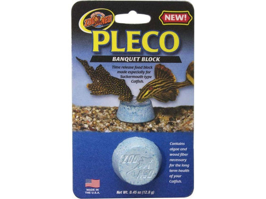 Zoo Med Pleco Banquet Fish Feeding Block 1ea/0.45 oz, Regular fish food Zoo Med