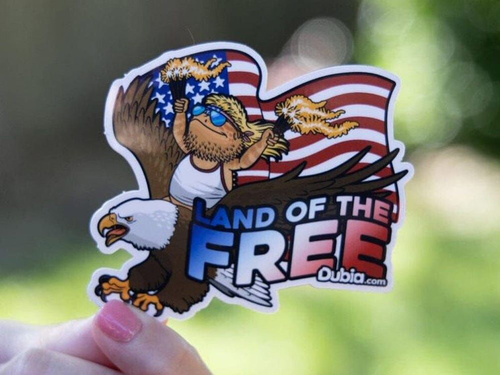 Land of the Free Sticker – Dubia.com