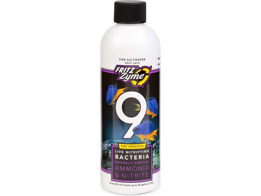 Fritz FritzZyme 9 Saltwater Live Nitrifying Bacteria 1ea/8 fl oz