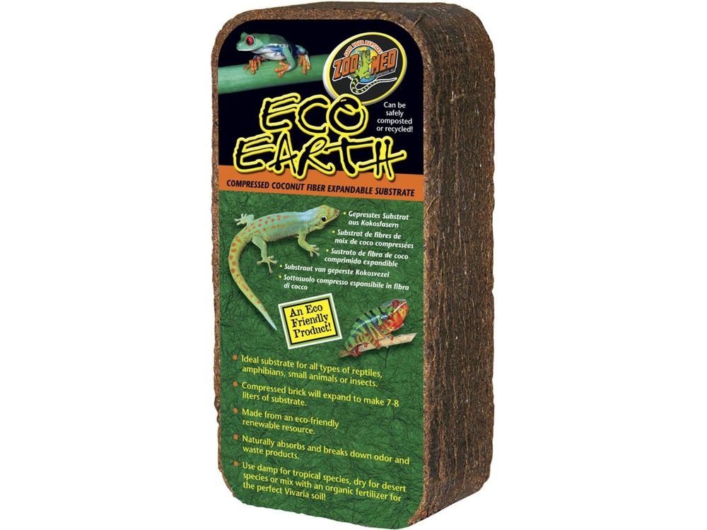 Zoo Med Eco Earth Coconut Fiber Substrate Brown, 1ea/1 pk