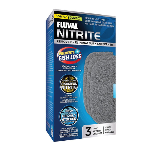 Fluval 106/107/206/207 Nitrate Remover Pad, 3pk Fish Supplies Fluval