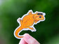 Orange Beardie Sticker