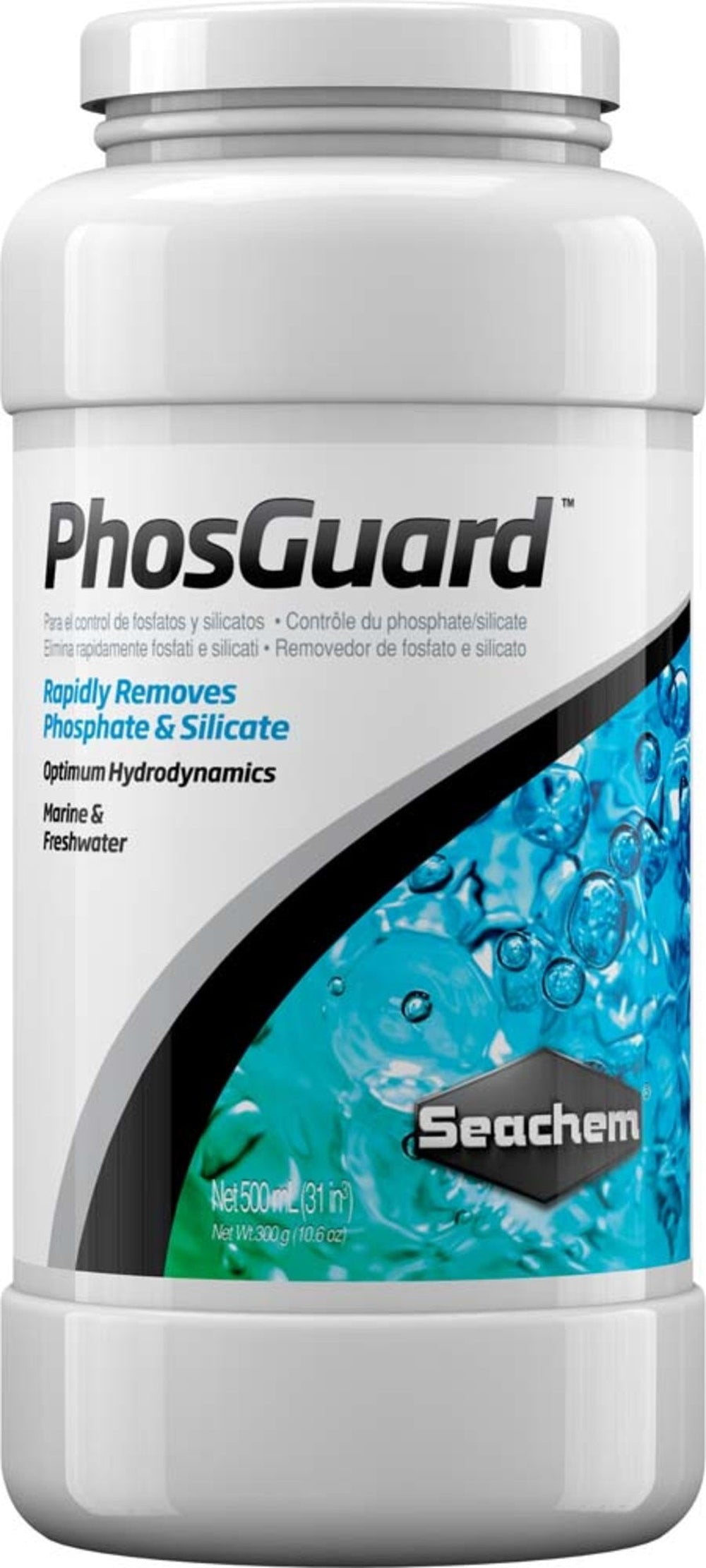 Seachem Laboratories PhosGuard Phosphate and Silicate Remover 1ea/500 ml Fish Supplies Seachem