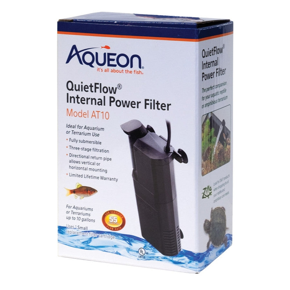 Aqueon QuietFlow Internal Power Filter AT10, 1ea/10 gal Filter & Accessories Aqueon