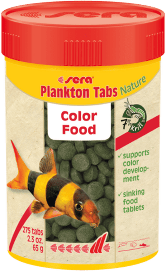 Sera Plankton Tabs Nature 2.3oz Aquatic Feeding & Breeding Sera