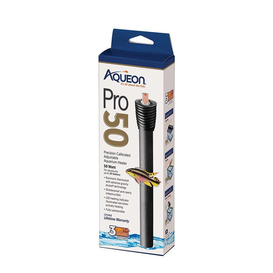 Aqueon Adjustable PRO Aquarium Heater, Up To 20 gal, 50W