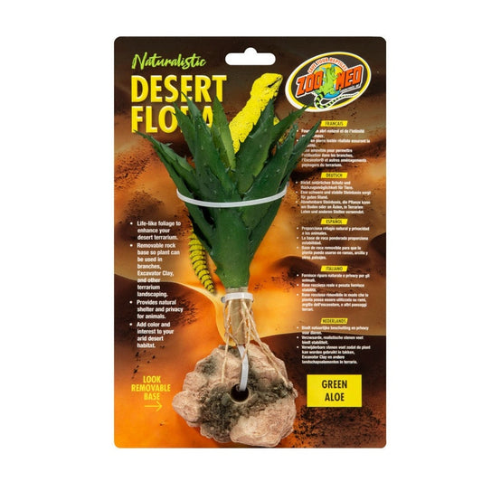 Zoo Med Desert Flora Plant Green Aloe, 1ea/One Size reptile supplies Zoo Med