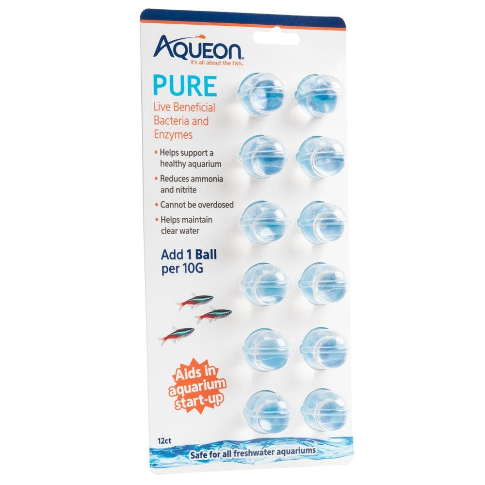 Aqueon PURE Live Beneficial Bacteria 12pk Aquarium Additives Aqueon