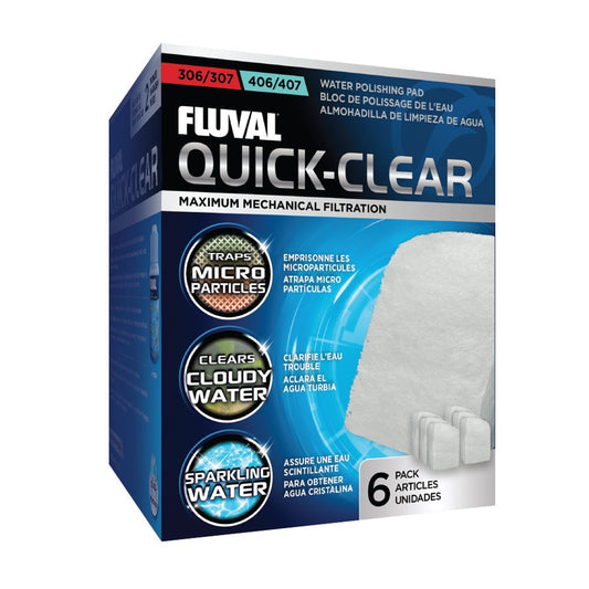 Fluval Quick Clear, Water Polishing Pads, 306/307, 406/407 Fish Supplies Fluval