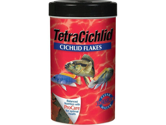 Tetra TetraCichlid Flakes Fish Food 1ea/1.58 oz Aquatic Diet Tetra