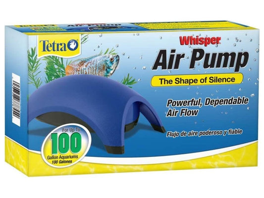 Tetra Whisper Aquarium Non-UL Air Pump Blue, 1ea/100 gal Tetra