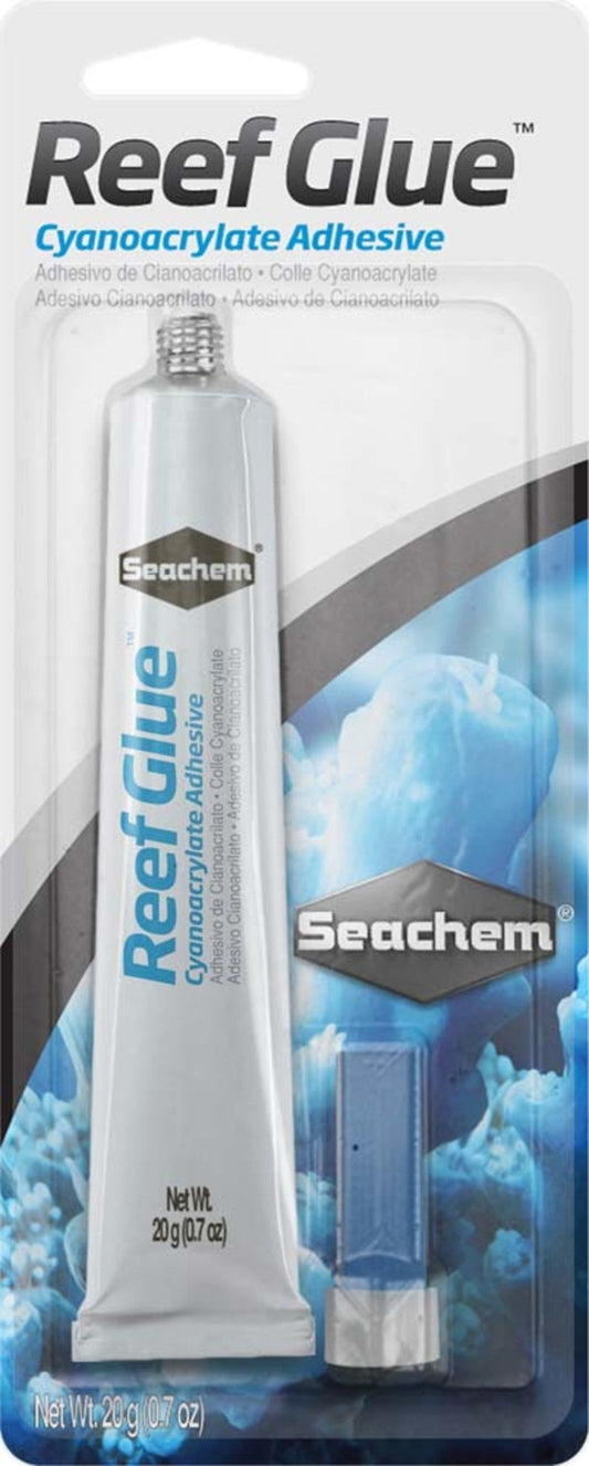 Seachem Laboratories Reef Glue Cyanoacrylate Adhesive Gel Clear, 1ea/20 g, 0.7 oz Fish Supplies Seachem