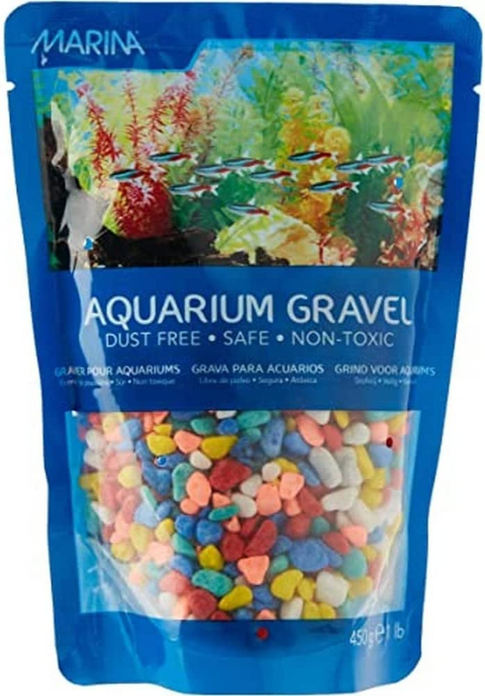 Marina Decorative Gravel, 1lb Rainbow Fish Supplies Marina