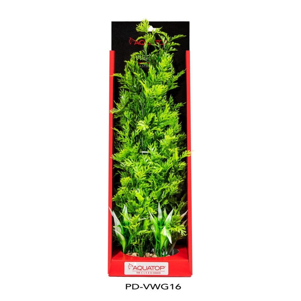 Aquatop Vibrant Wild Plant Green, 16 in Aquatic Decor Aquatop 