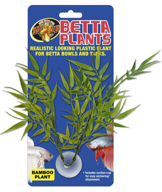 Zoo Med Betta Plant Bamboo Green, 1ea Aquatic Decor Zoo Med Aquatic