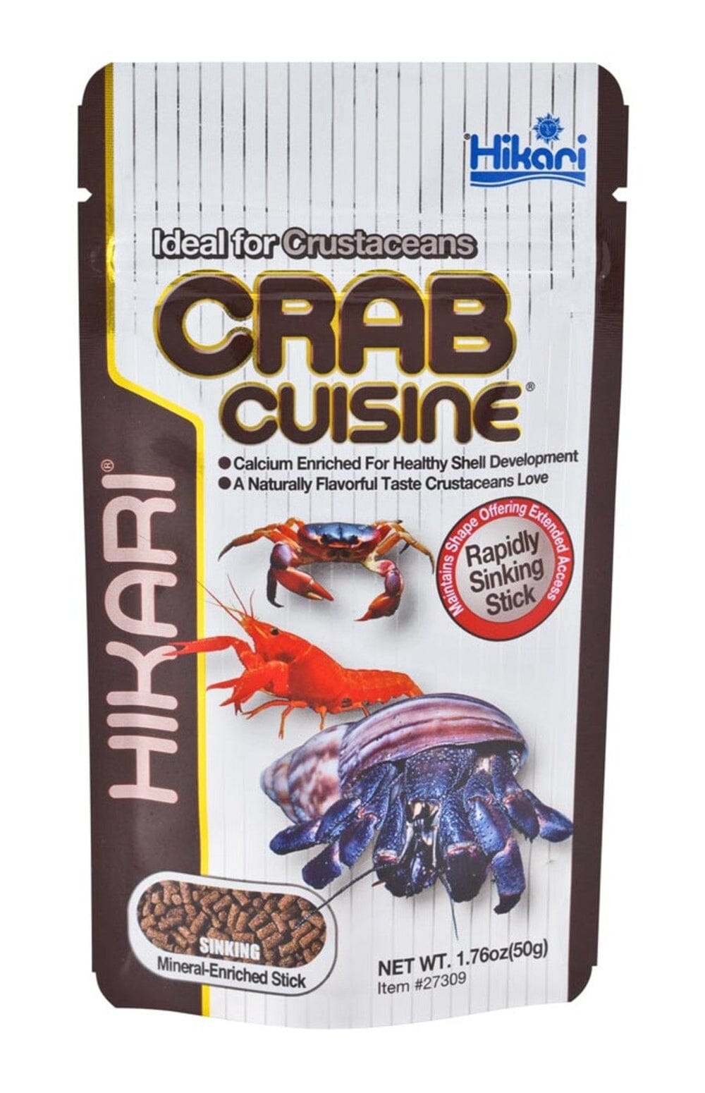 Hikari Crab Cuisine Sinking Hard Stick 1.76 oz Aquatic Diet Hikari 