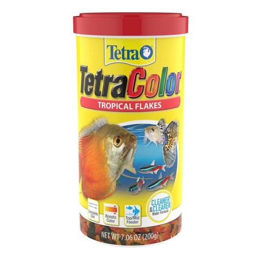 Tetra TetraColor Tropical Flakes Fish Food 1ea/7.06 oz Aquatic Diet Tetra