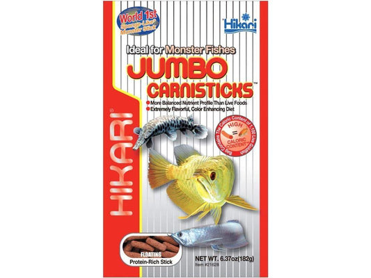 Hikari Jumbo CarniSticks Floating Fish Food 6.37 oz Aquatic Diet Hikari