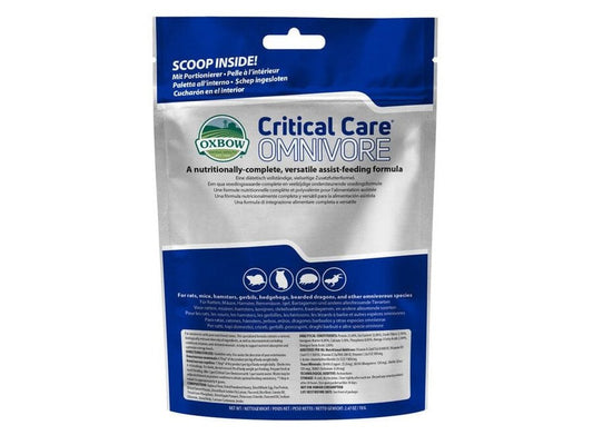 Oxbow Animal Health Critical Care Omnivore Feeding Formula 70g, 1ea/2.47 oz