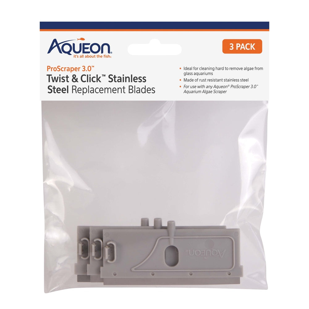 Aqueon ProScraper 3.0 Twist & Click Stainless Steel Replacement Blades