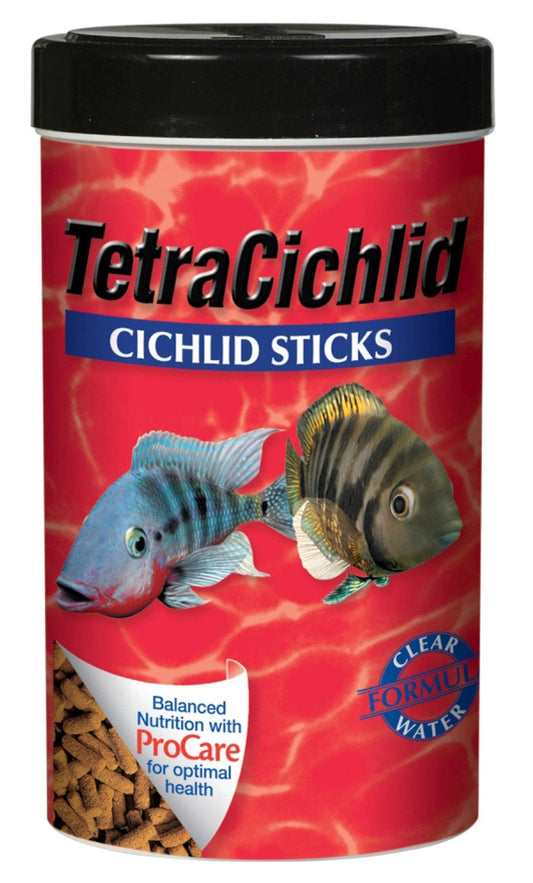 Tetra TetraCichlid Sticks Fish Food 1ea/11.3 oz Aquatic Diet Tetra 