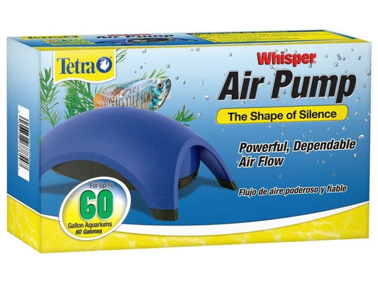 Tetra Whisper Aquarium Non-UL Air Pump Blue, 1ea/60 gal Tetra