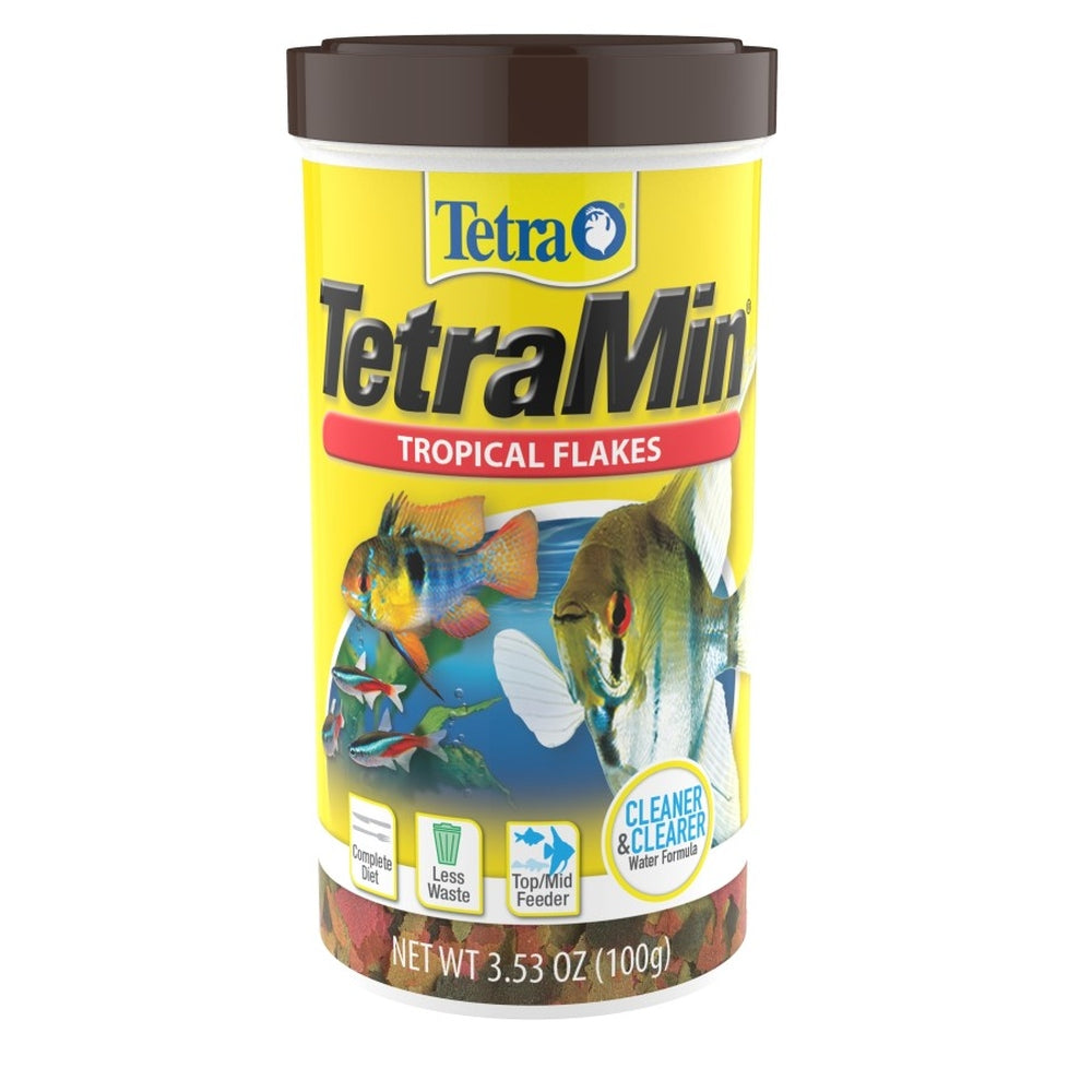 Tetra TetraMin Tropical Flakes Fish Food 1ea/3.53 oz Aquatic Diet Tetra