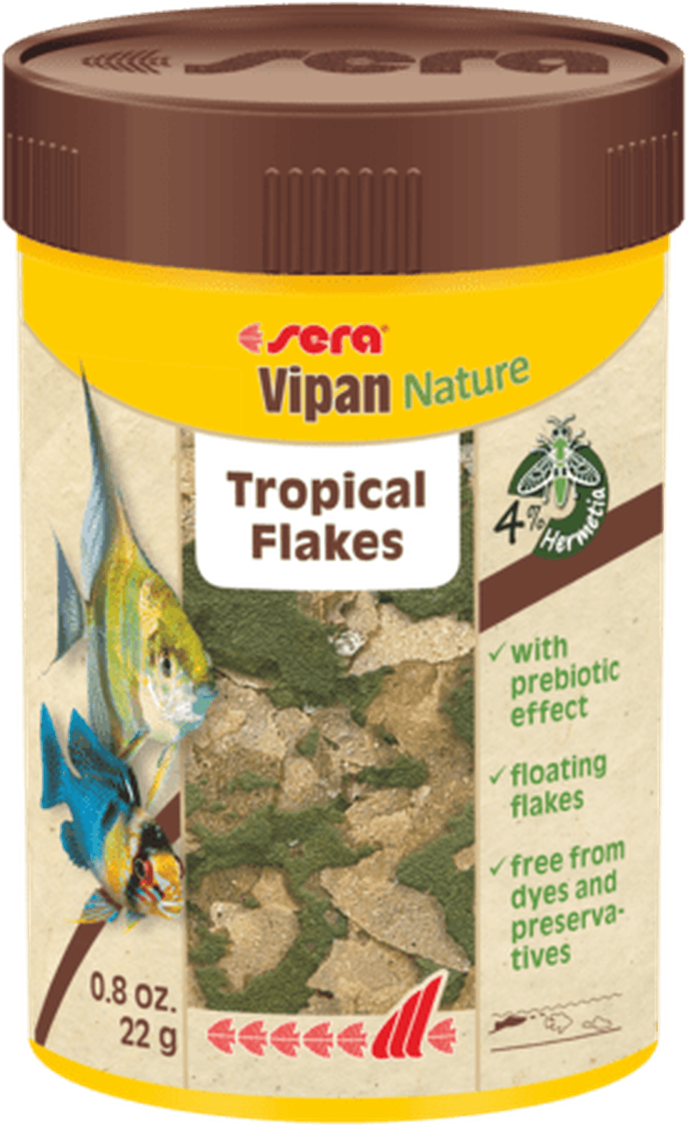 Sera Vipan Nature Tropical Flakes 0.8oz Aquatic Diet Sera