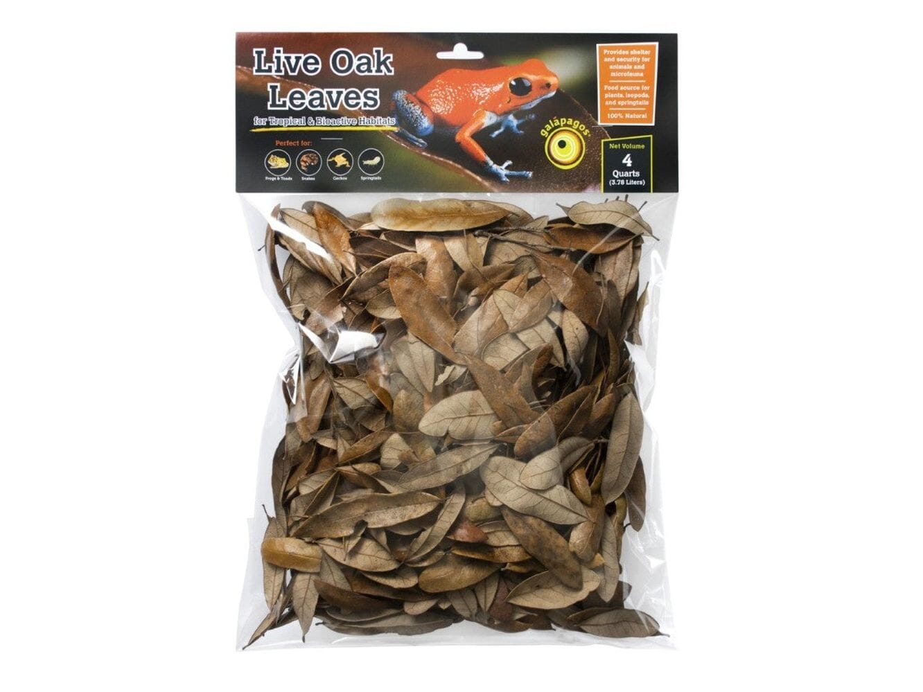Galapagos Natural Live Oak Leaf Litter 1ea/4 qt Galapagos 