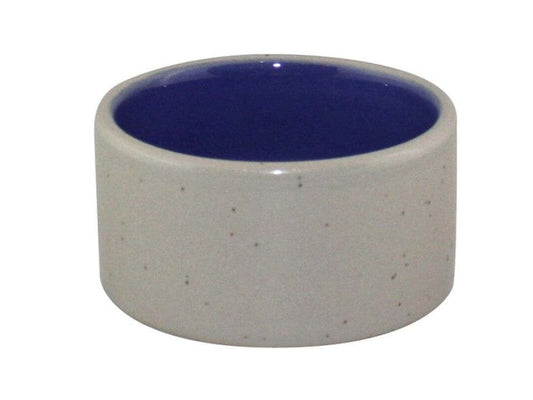 Spot Crock Small Animal Dish Blue, Grey Spot 