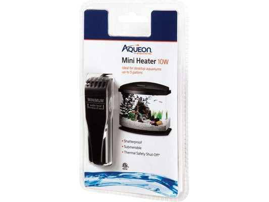 Aqueon Mini Aquarium Heater, 1ea/10 W, Up To 5 gal Aquatic Heaters Aqueon