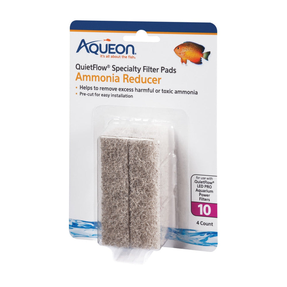 Quiet Flow Specialty Filter Pads Ammonia Reducer 10 gal, 4ct Animals & Pet Supplies > Pet Supplies > Fish Supplies Aqueon