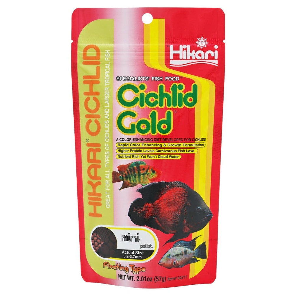 Hikari Cichlid Baby Gold Pellets Fish Food 2 oz Aquatic Diet Hikari