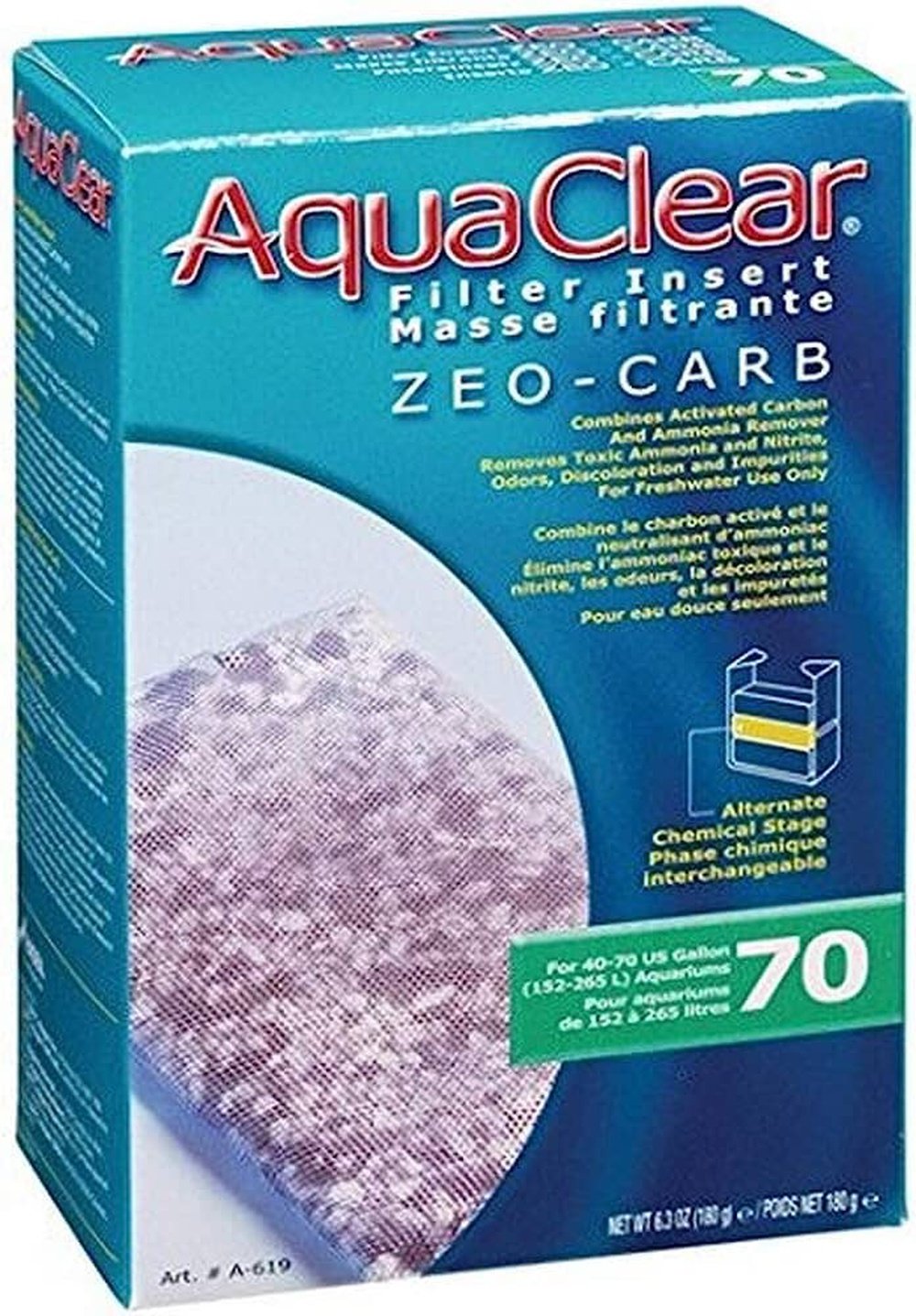 AquaClear Filter Insert Zeo-Carb 70gal