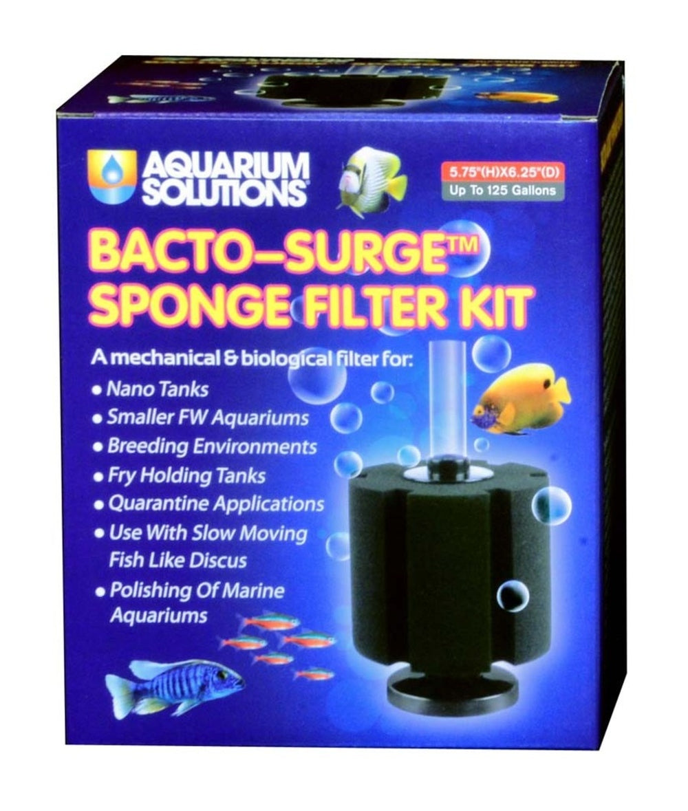 Aquarium Solutions Bacto-Surge Biological Action Sponge Filter Black, Extra-Large