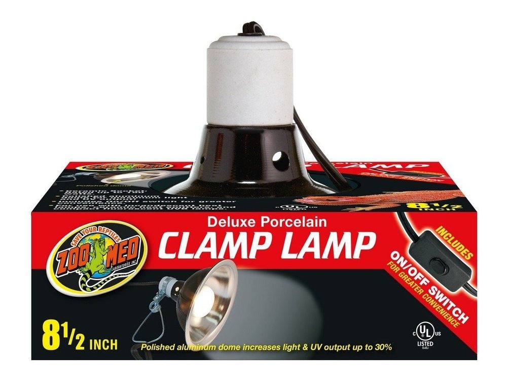 Zoo Med Deluxe Porcelain Clamp Lamp, 8.5"