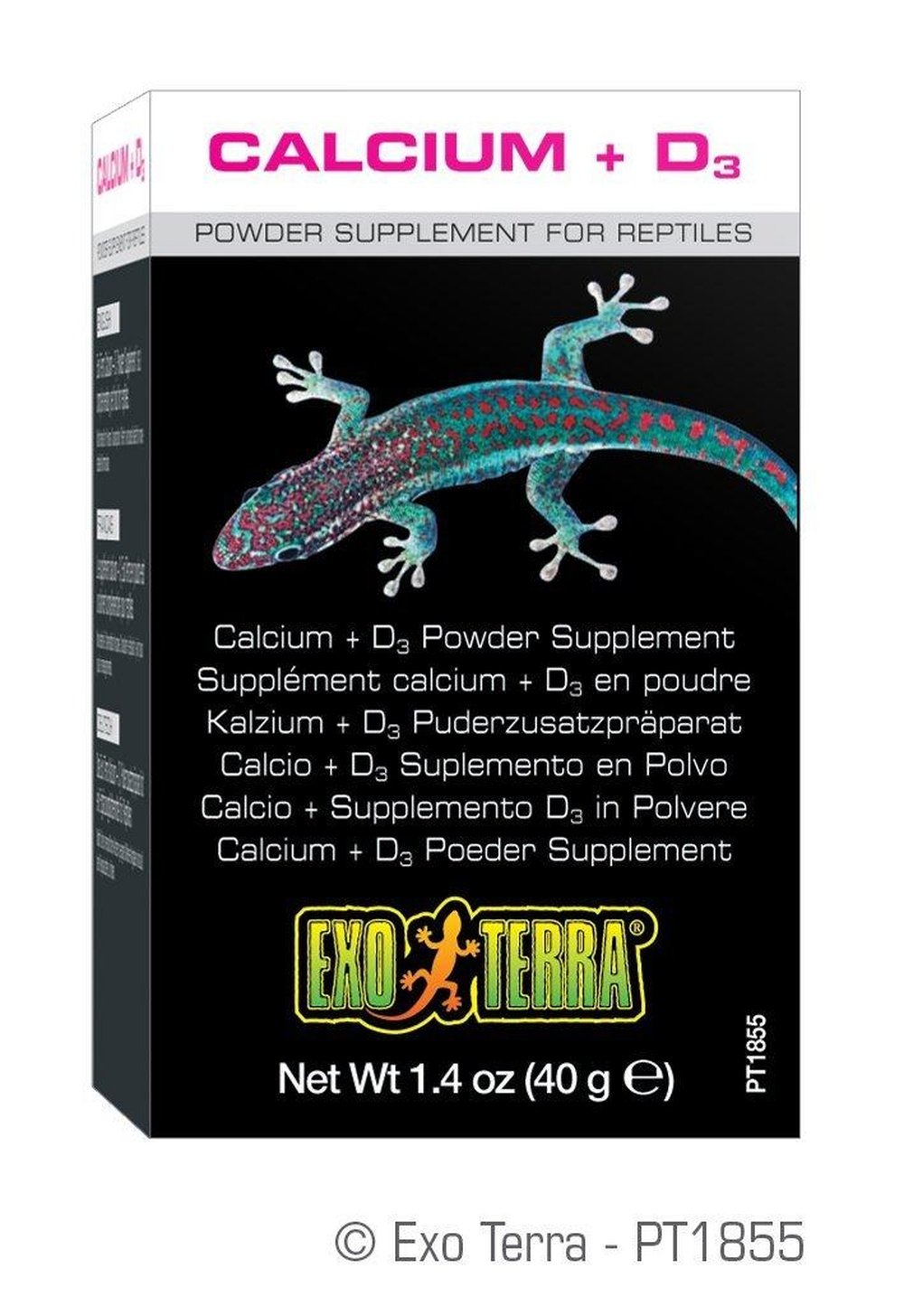 Exo Terra Calcium Powder + D3, 1.4oz - Dubia.com