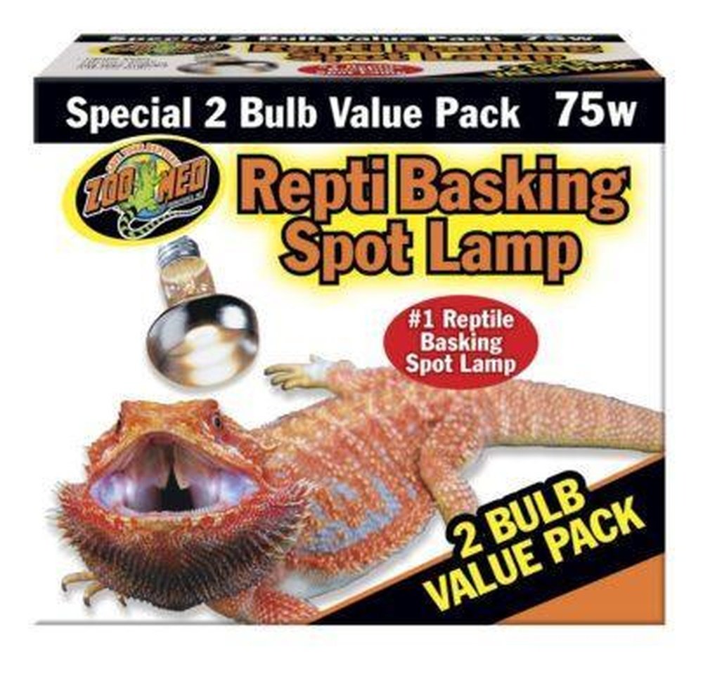 Zoo Med Repti Basking Spot Lamp, 75w (2 pack)
