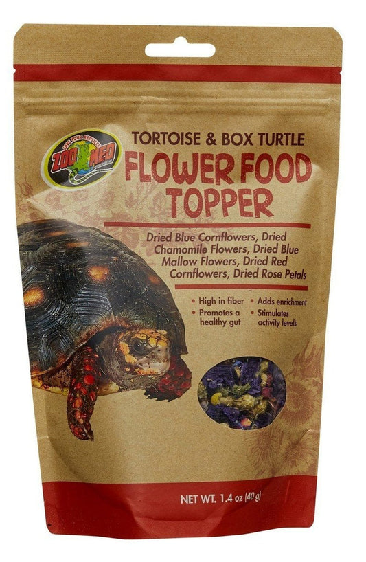 Zoo Med Tortoise & Box Turtle Flower Food Topper, 1.4oz - Dubia.com